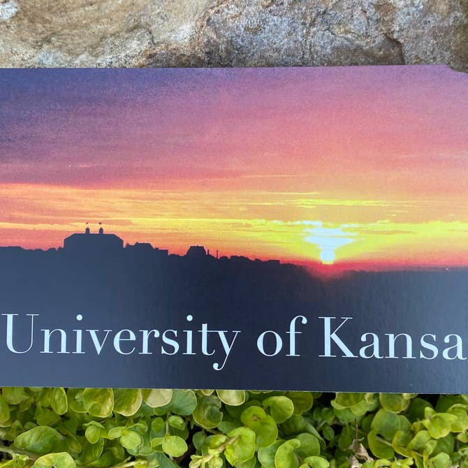 University of Kansas Sunrise Postcard