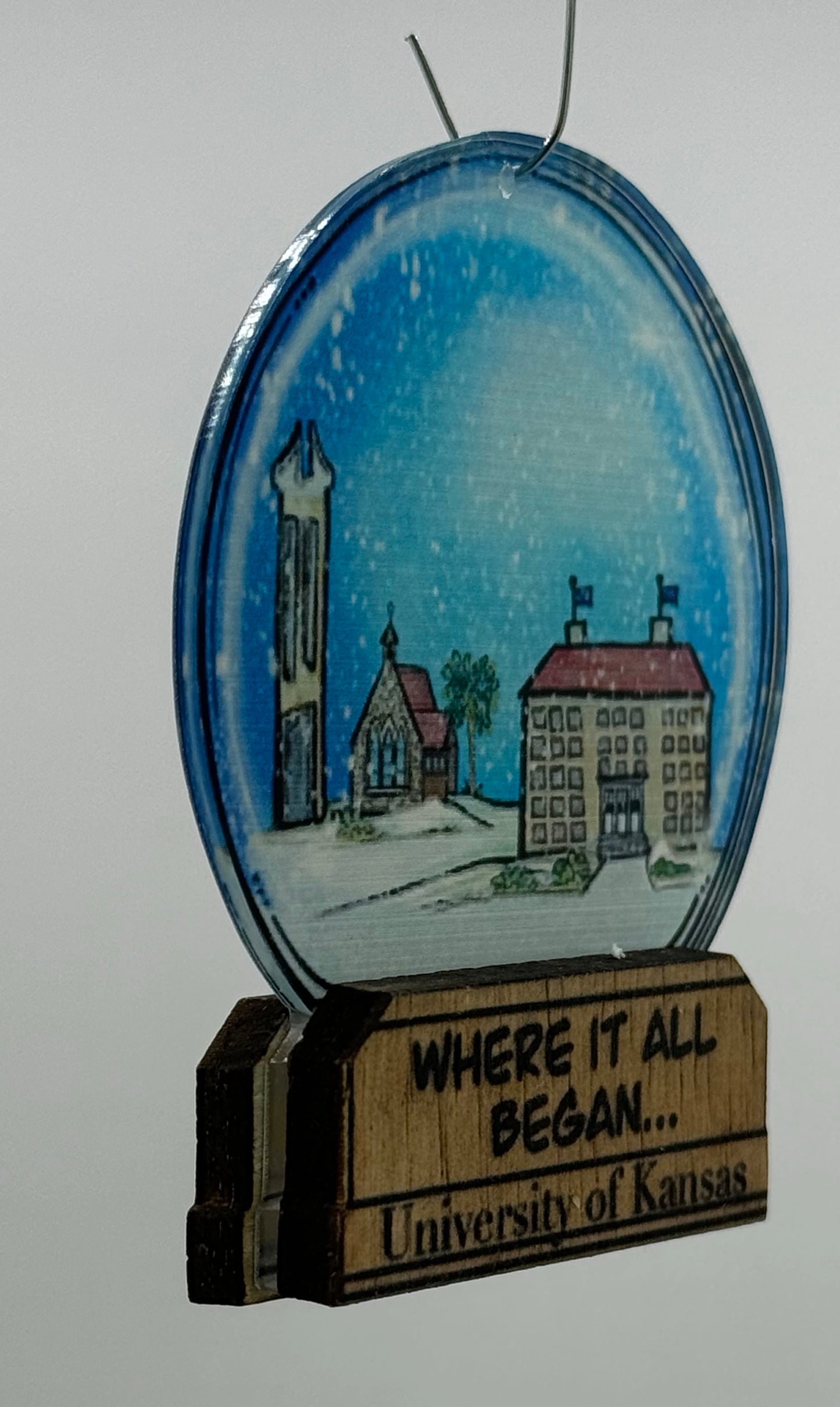 "Where it all began…" University of Kansas Ornament