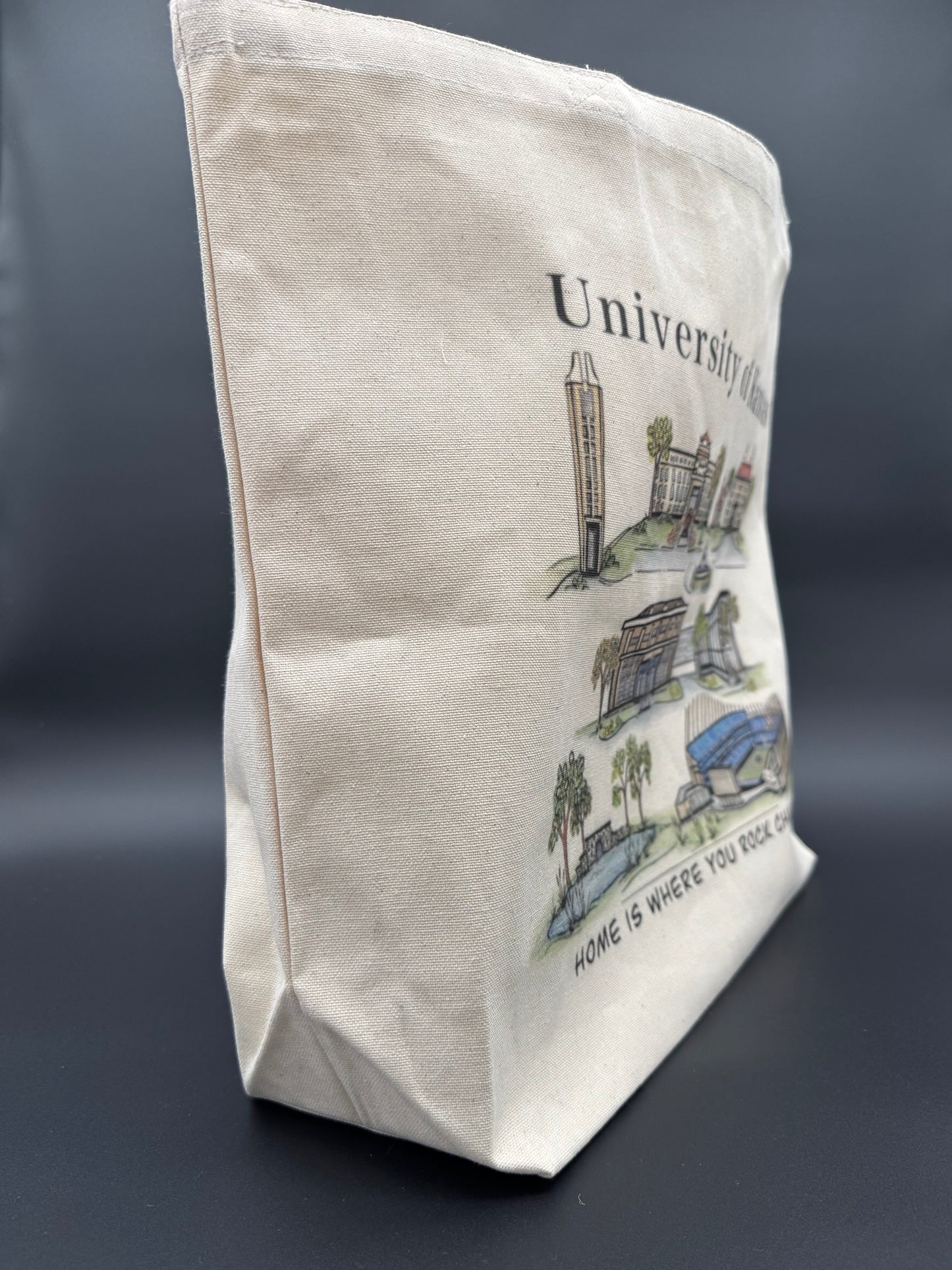 University of Kansas Watercolor Tote bag