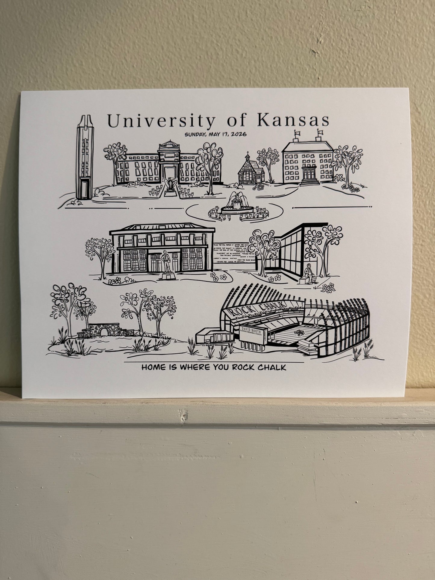 University of Kansas 2026 Graduation Print