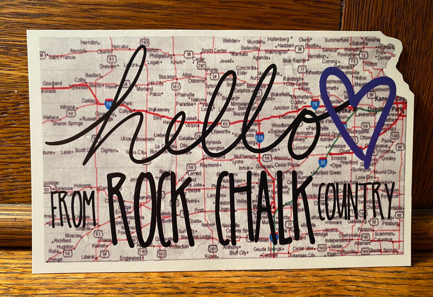 "Hello from ROCK CHALK Country" Postcard