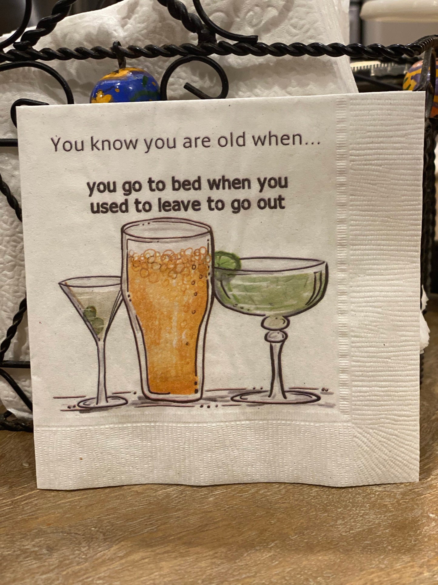 "Cheers to Happy Birthdays" Cocktail Napkins