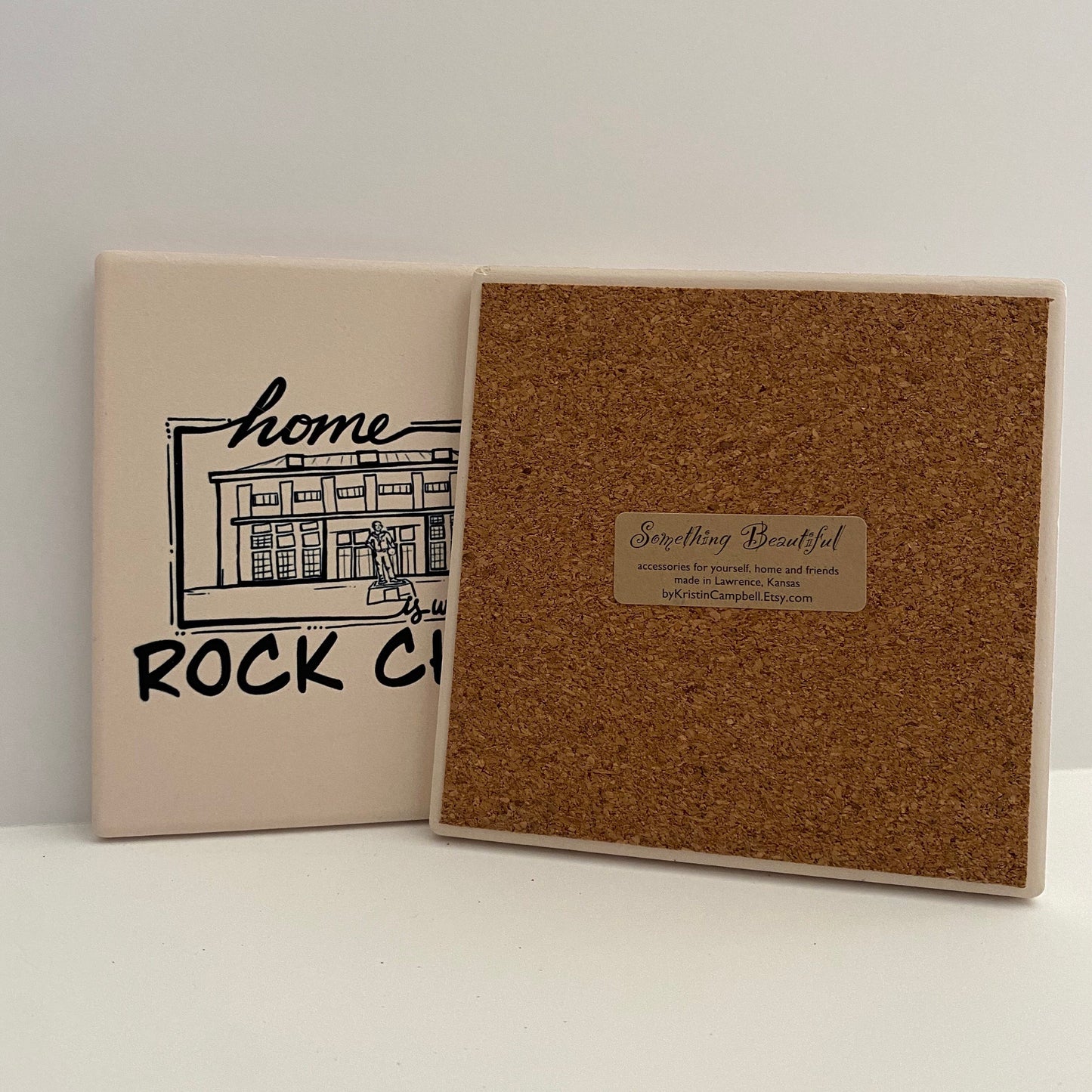 Allen Fieldhouse- Kansas Stone Coaster