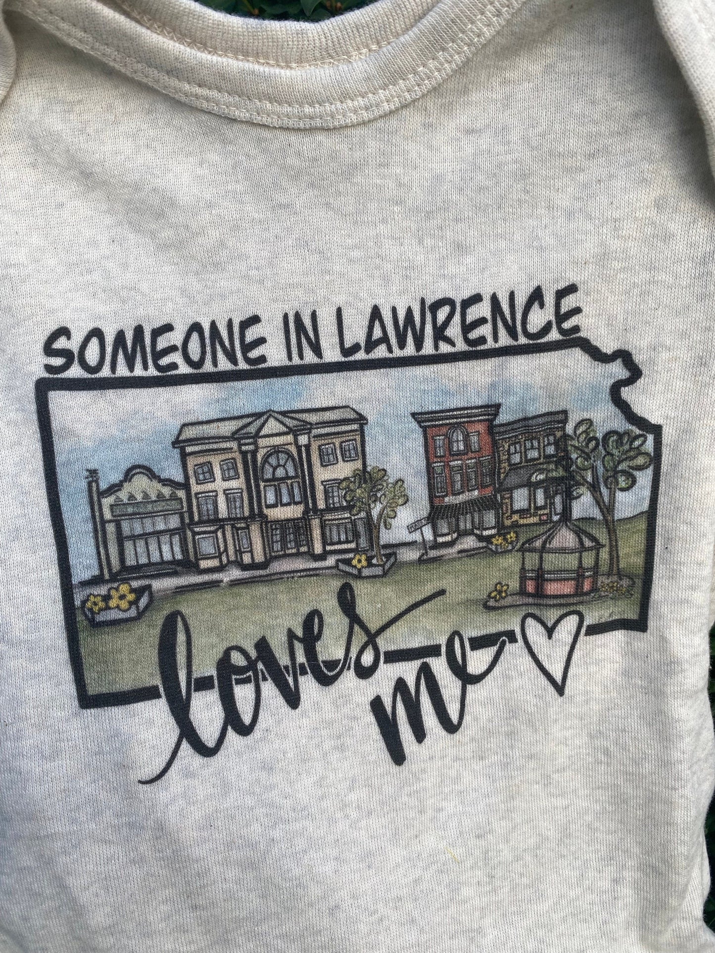 "Someone in Lawrence Loves Me" Baby Onesie