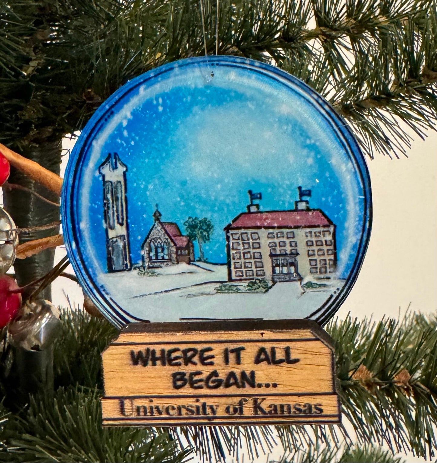 "Where it all began…" University of Kansas Ornament