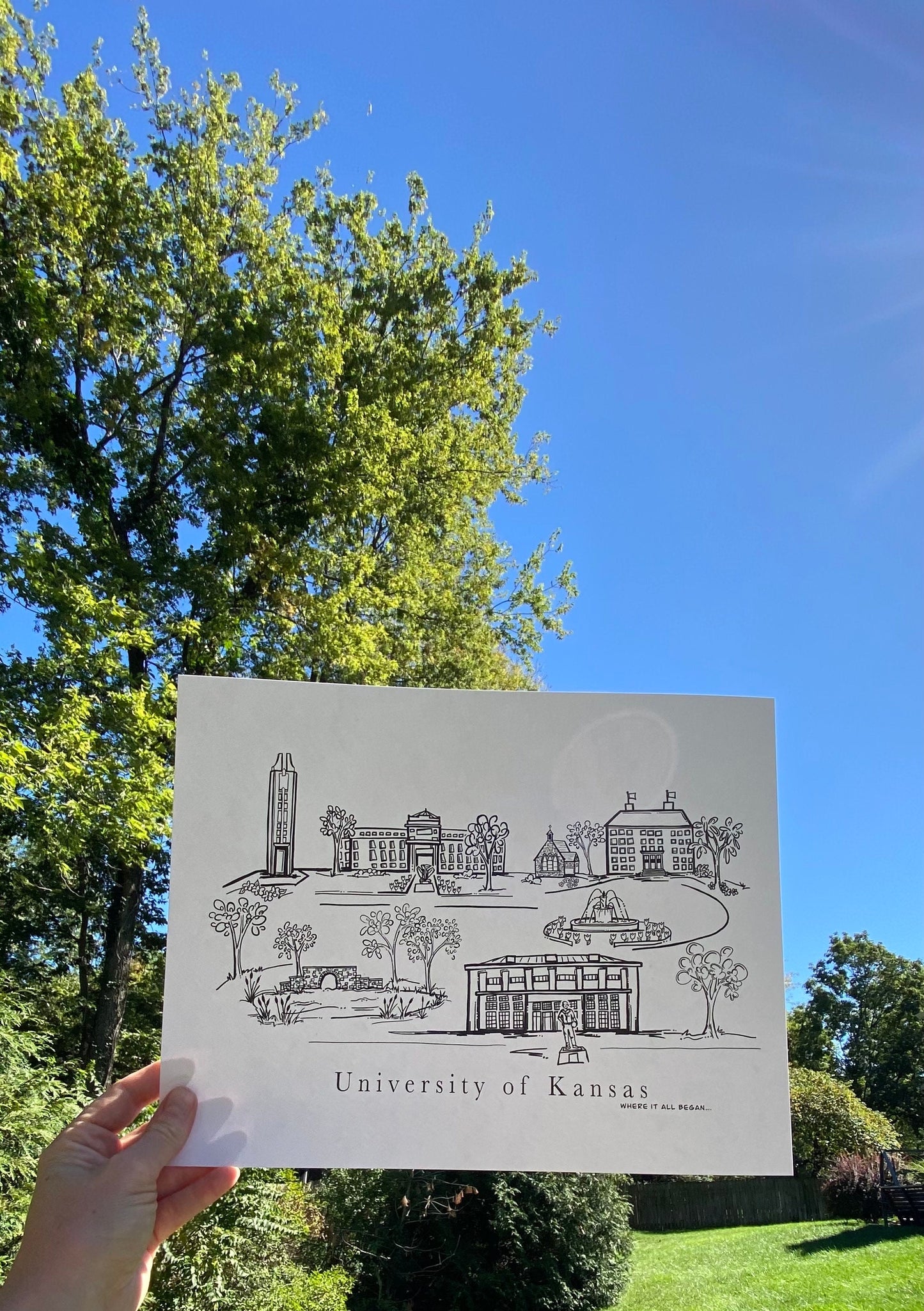 University of Kansas “Where it all began...” print