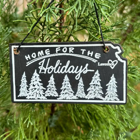 "Home for the Holidays" Lawrence, KS Chalkboard ornament