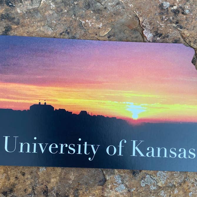 University of Kansas Sunrise Postcard