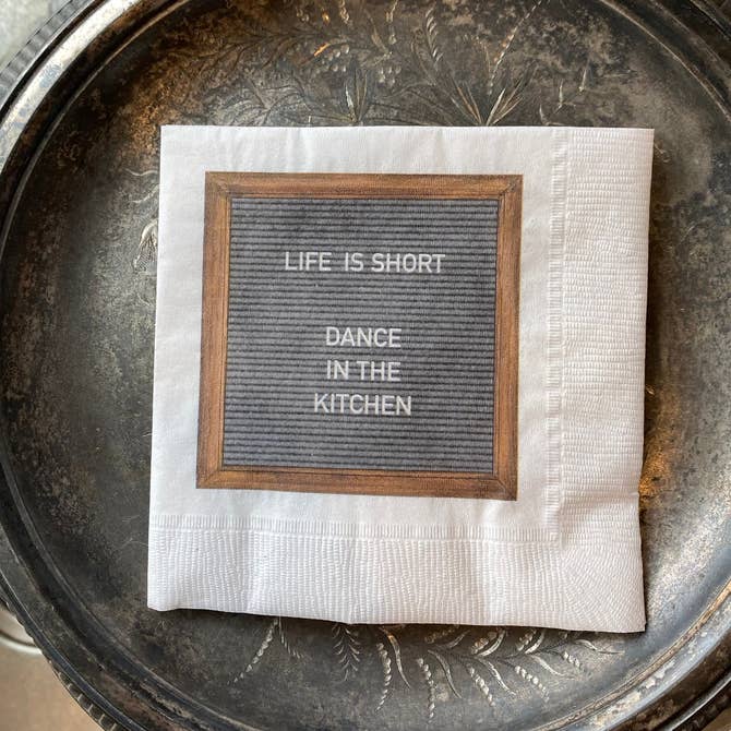 "Cheers To Married Life" Napkins