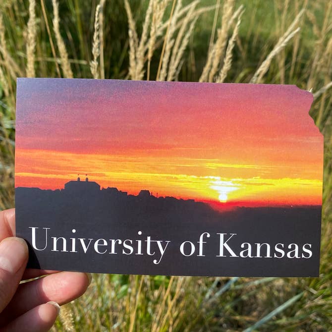 University of Kansas Sunrise Postcard