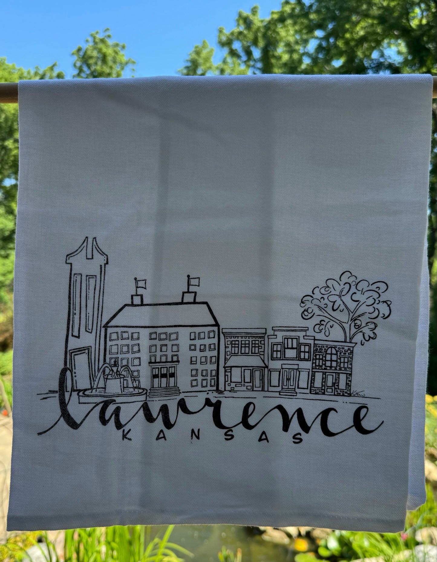 Lawrence Skyline Tea Towel