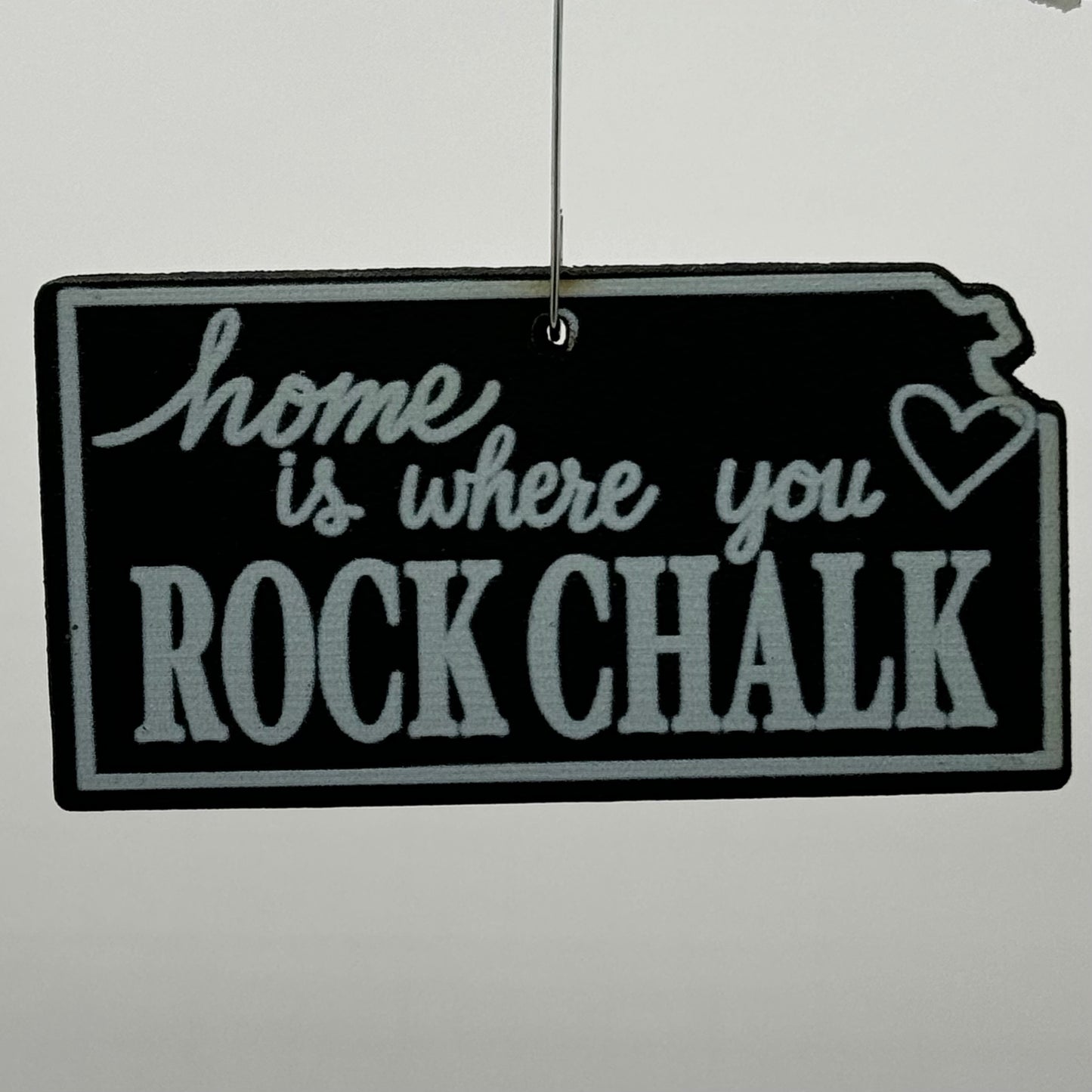 "Home is Where you Rock Chalk" Kansas Ornament