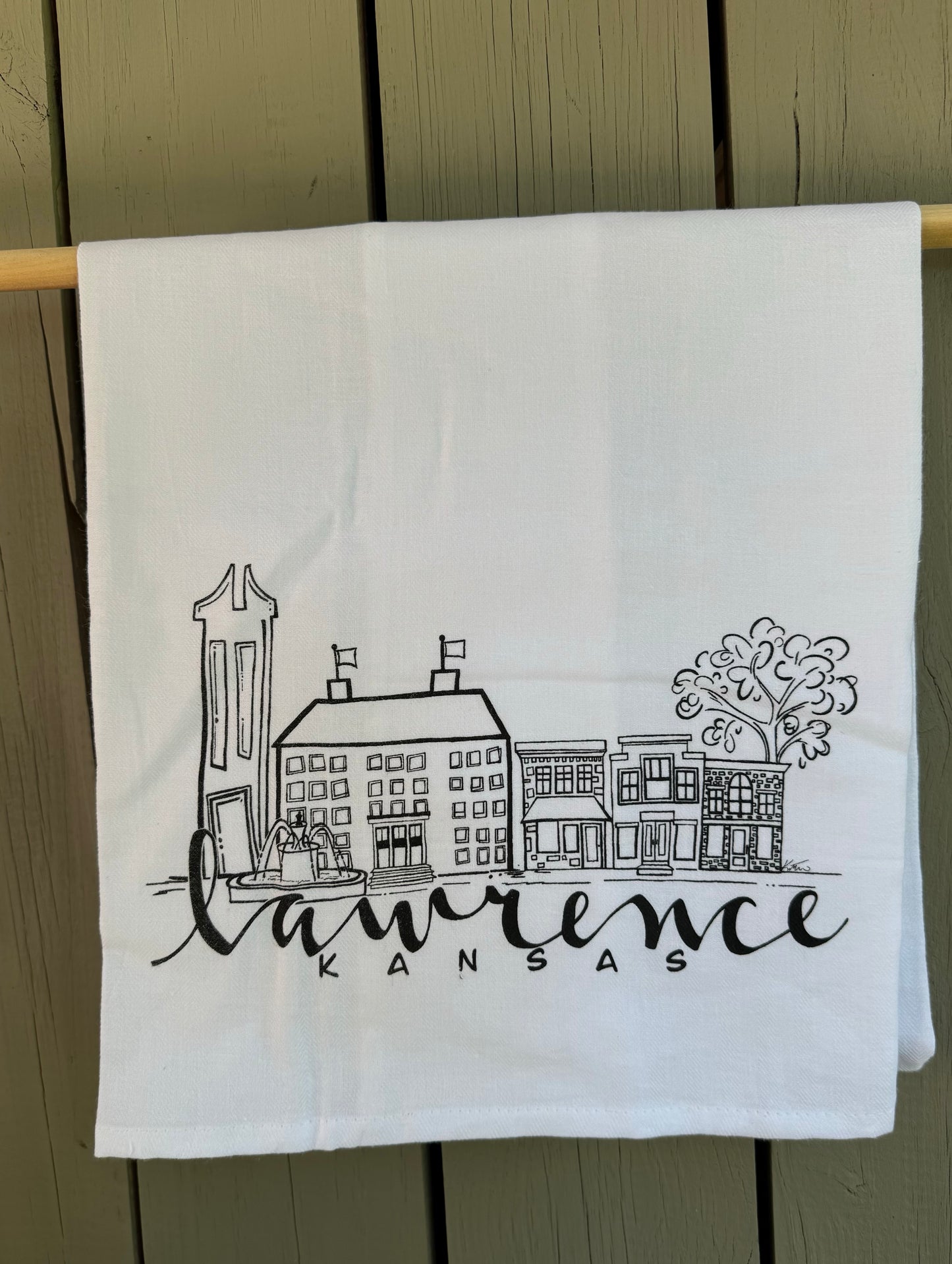 Lawrence Skyline Tea Towel