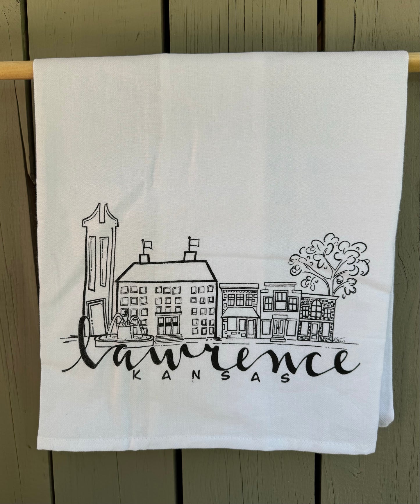 Lawrence Skyline Tea Towel