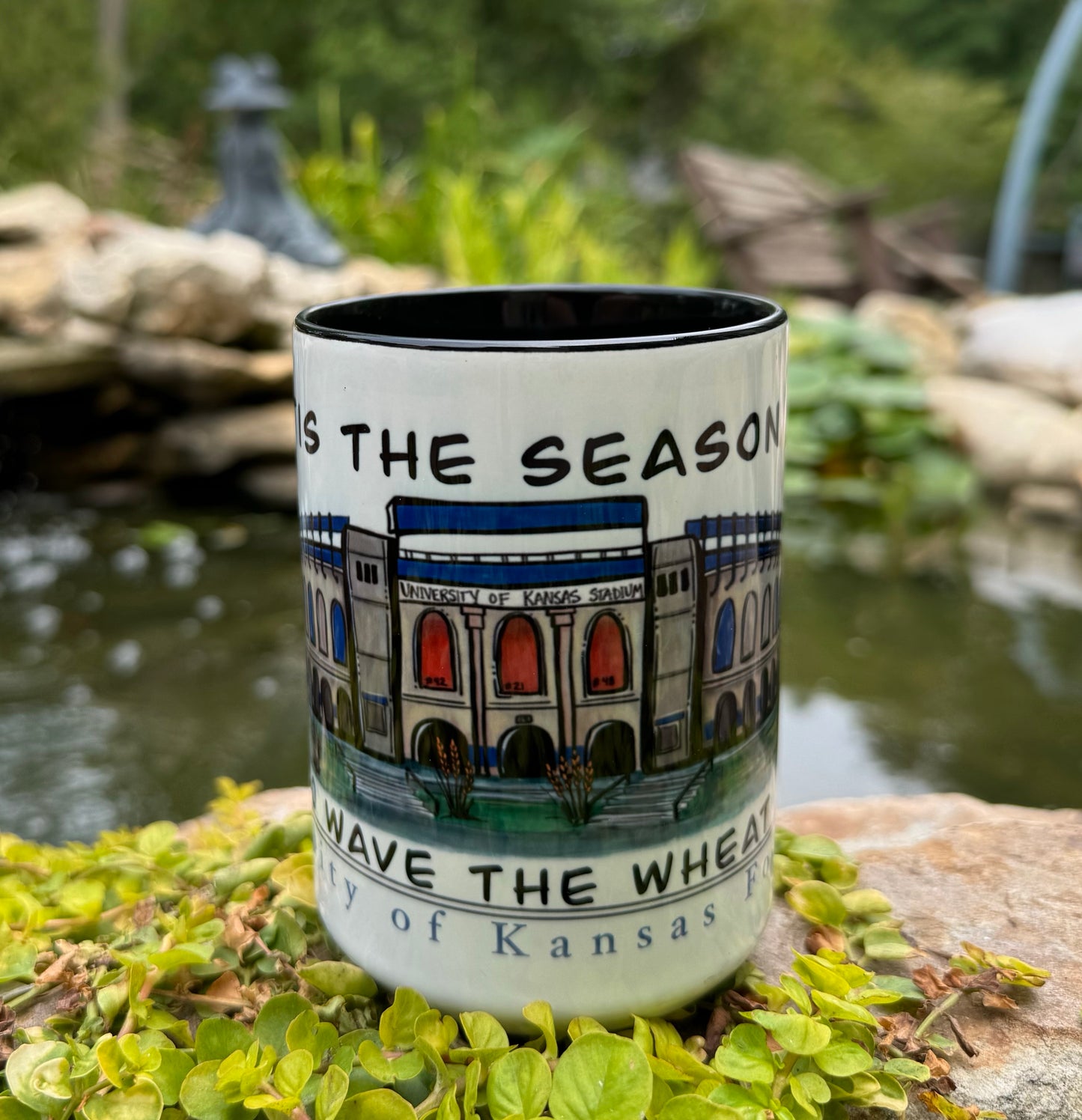 “Wave the Wheat” University of Kansas Football Mug