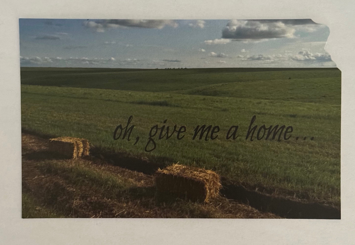 “Oh, Give me a Home” Kansas Postcard