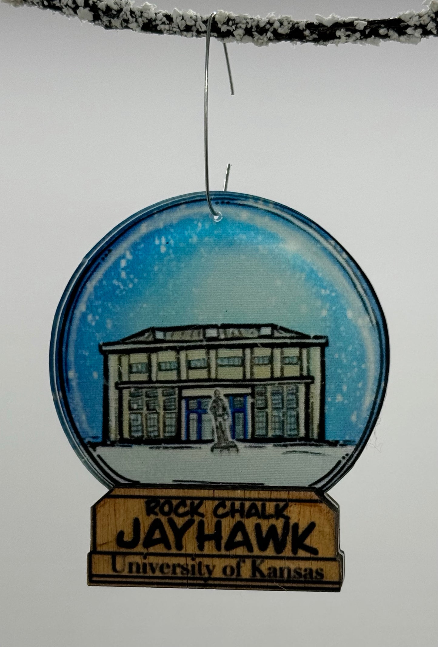 Allen Fieldhouse Snow Globe Ornament