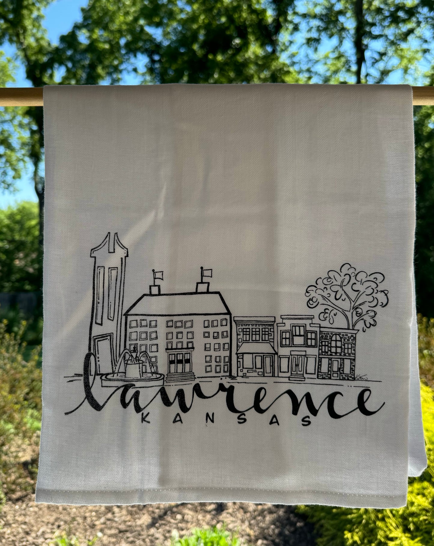 Lawrence Skyline Tea Towel