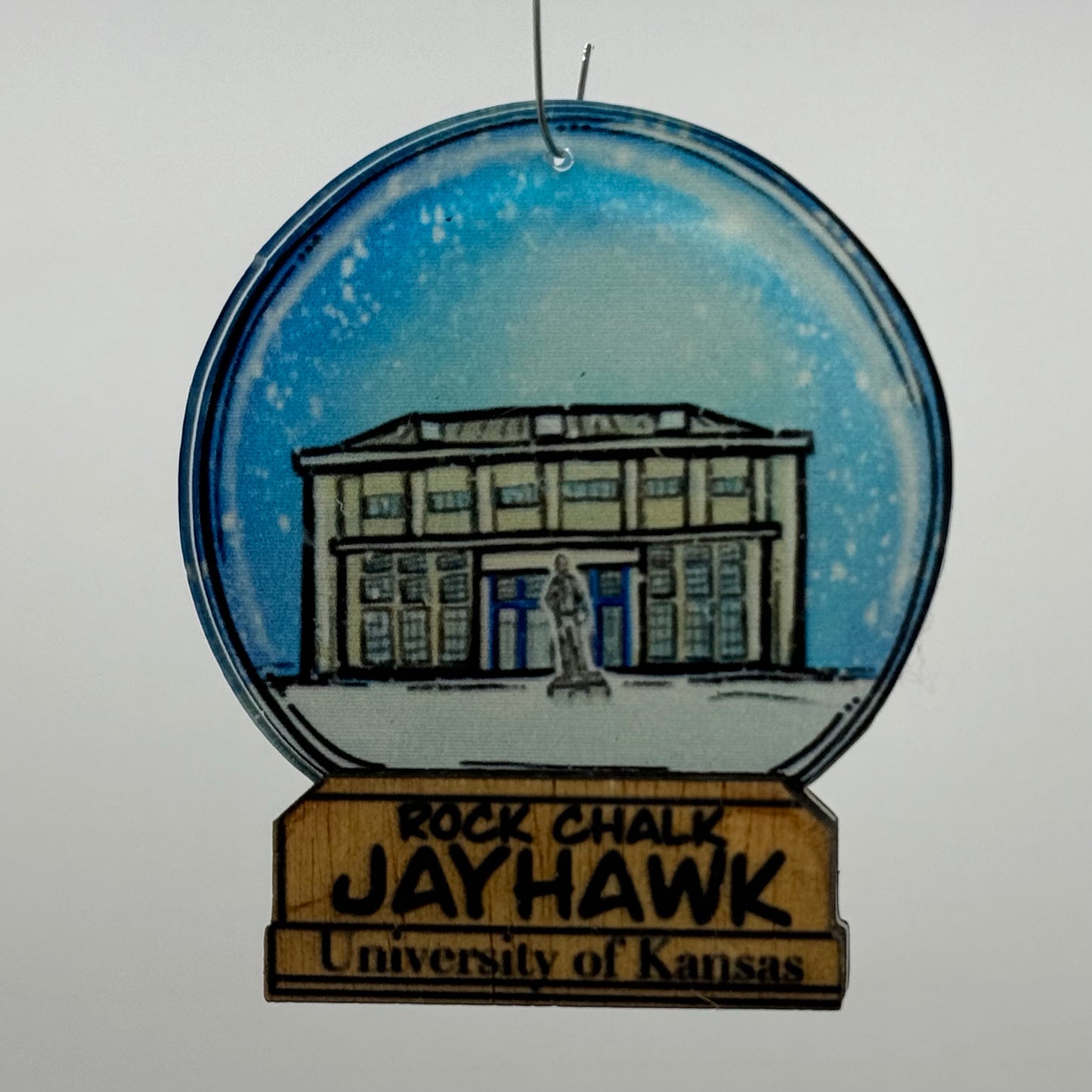 Allen Fieldhouse Snow Globe Ornament