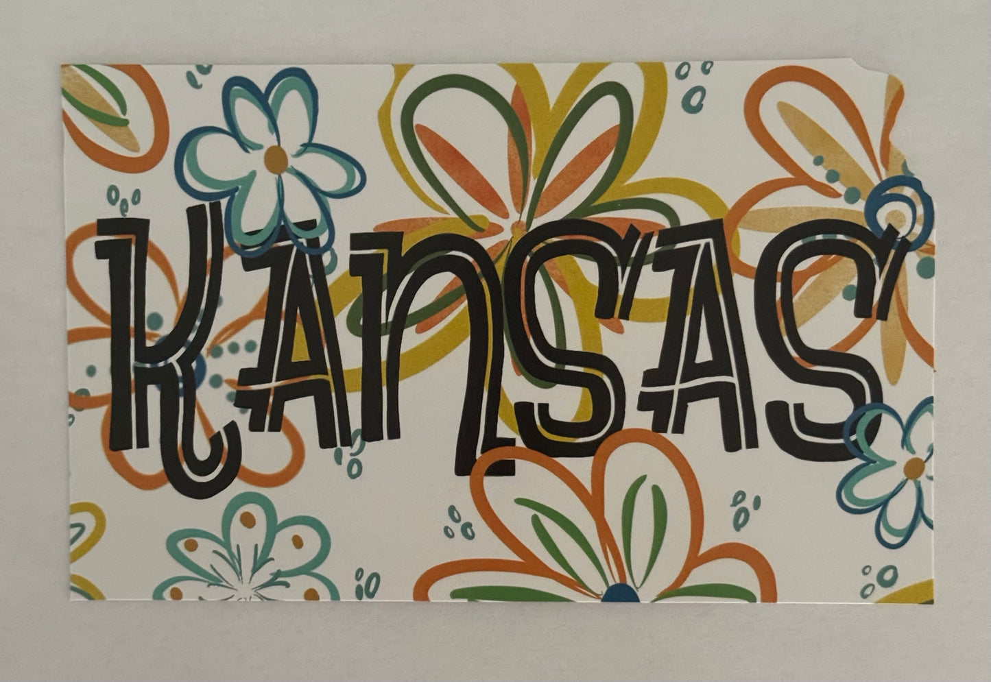 Groovy Kansas Sunflowers Postcard