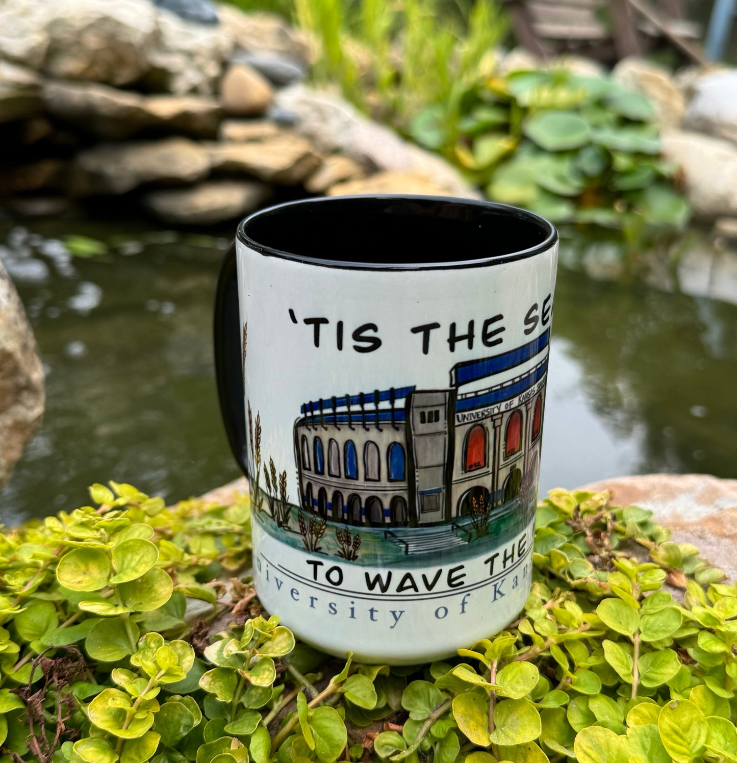 “Wave the Wheat” University of Kansas Football Mug