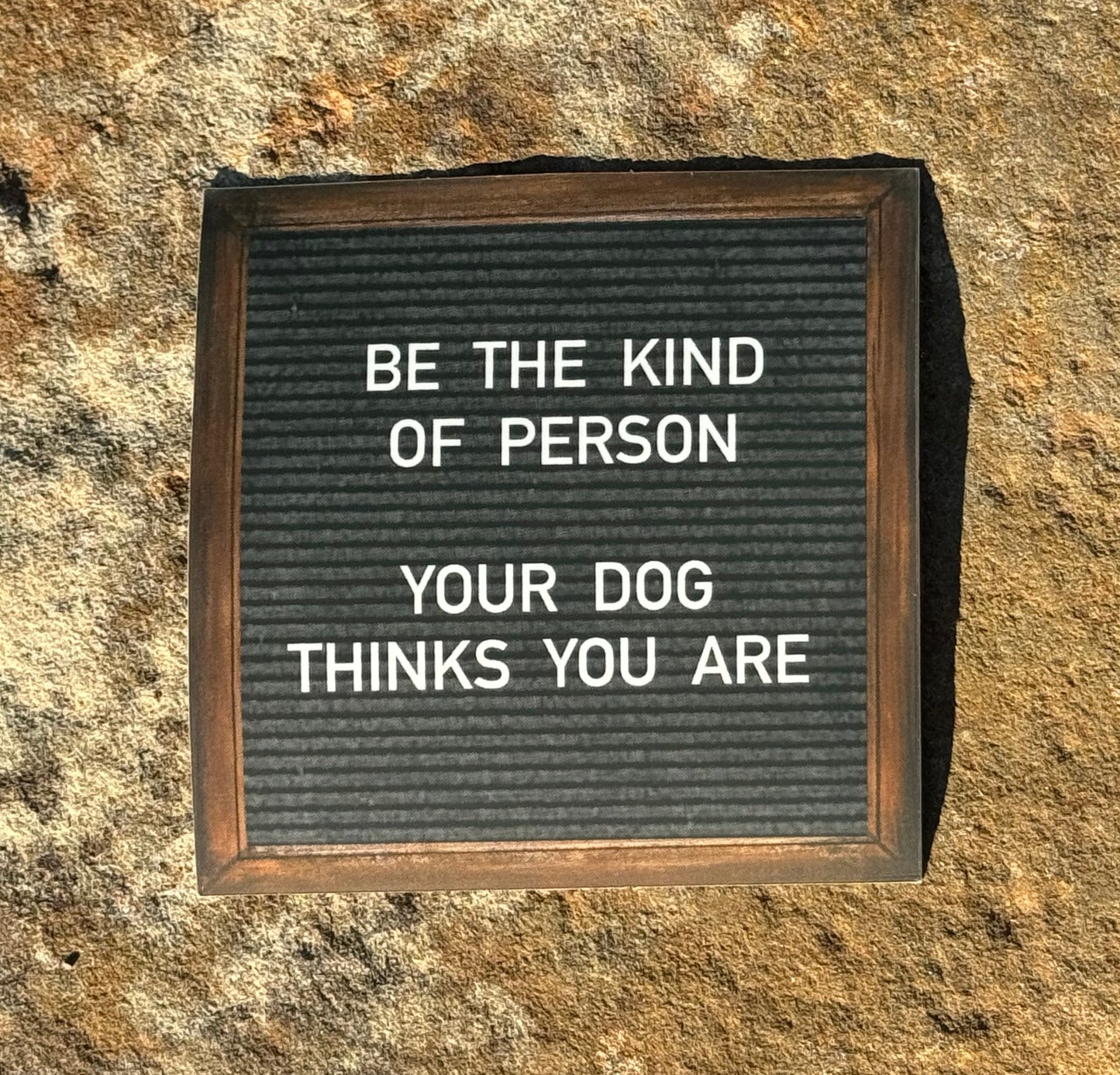 "Be the Kind of Person Your Dog Thinks You Are" Sticker