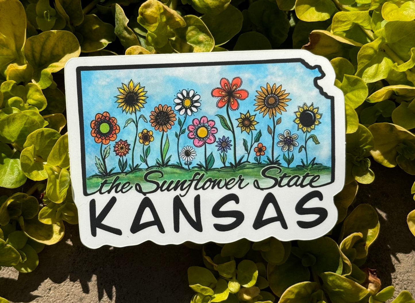 Kansas-the Sunflower State Sticker