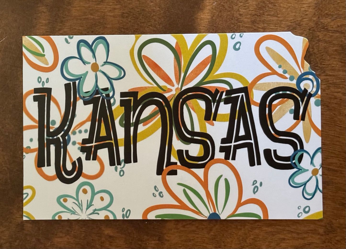 Groovy Kansas Sunflowers Postcard