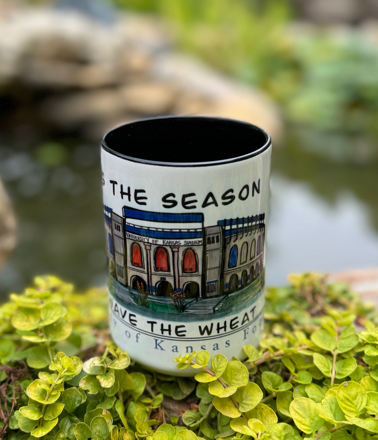 “Wave the Wheat” University of Kansas Football Mug