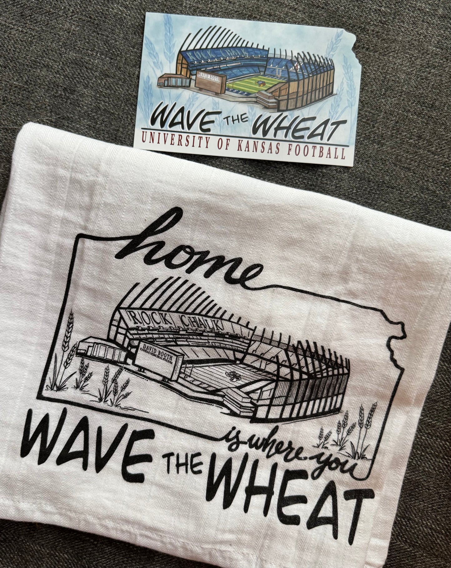 KU Football “Wave the Wheat” Towel