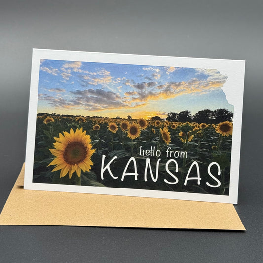Hello from Kansas-Colorful Sunflower Sunset
