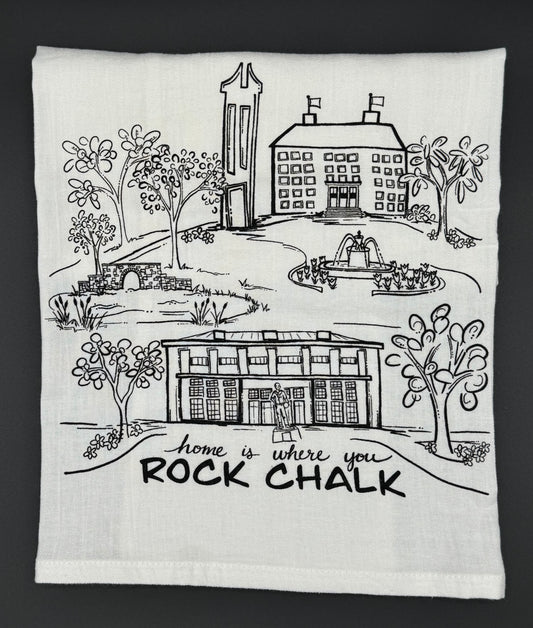 Sights of Campus-University of Kansas towel