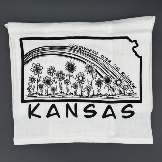 "Somewhere Over the Rainbow" Kansas towel