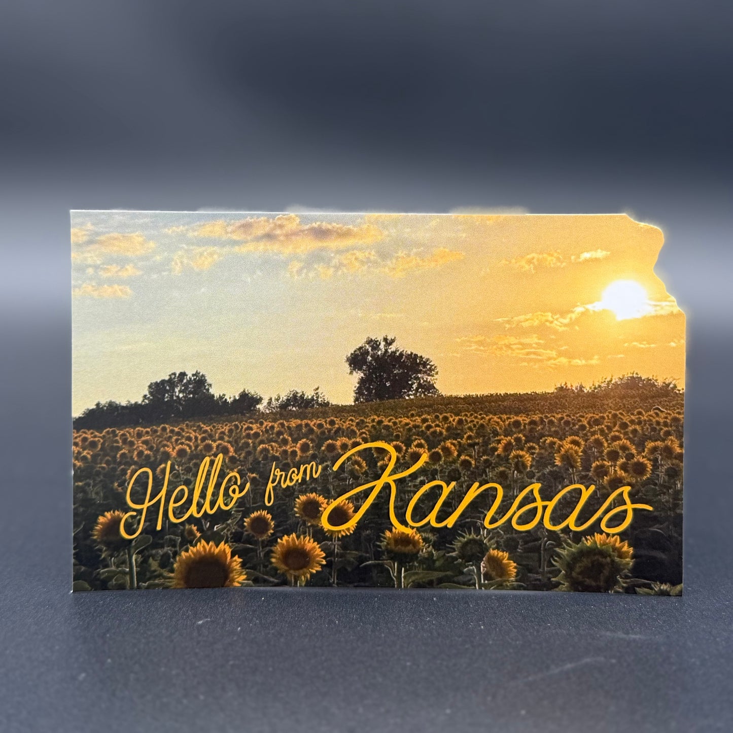 Hello from Kansas-Sunset Postcard
