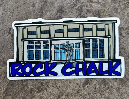 Allen Fieldhouse ROCK CHALK Sticker