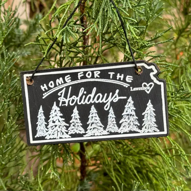 "Home for the Holidays" Lawrence, KS Chalkboard ornament