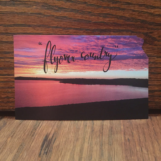 "Fly Over Country" Kansas Sunset Postcards