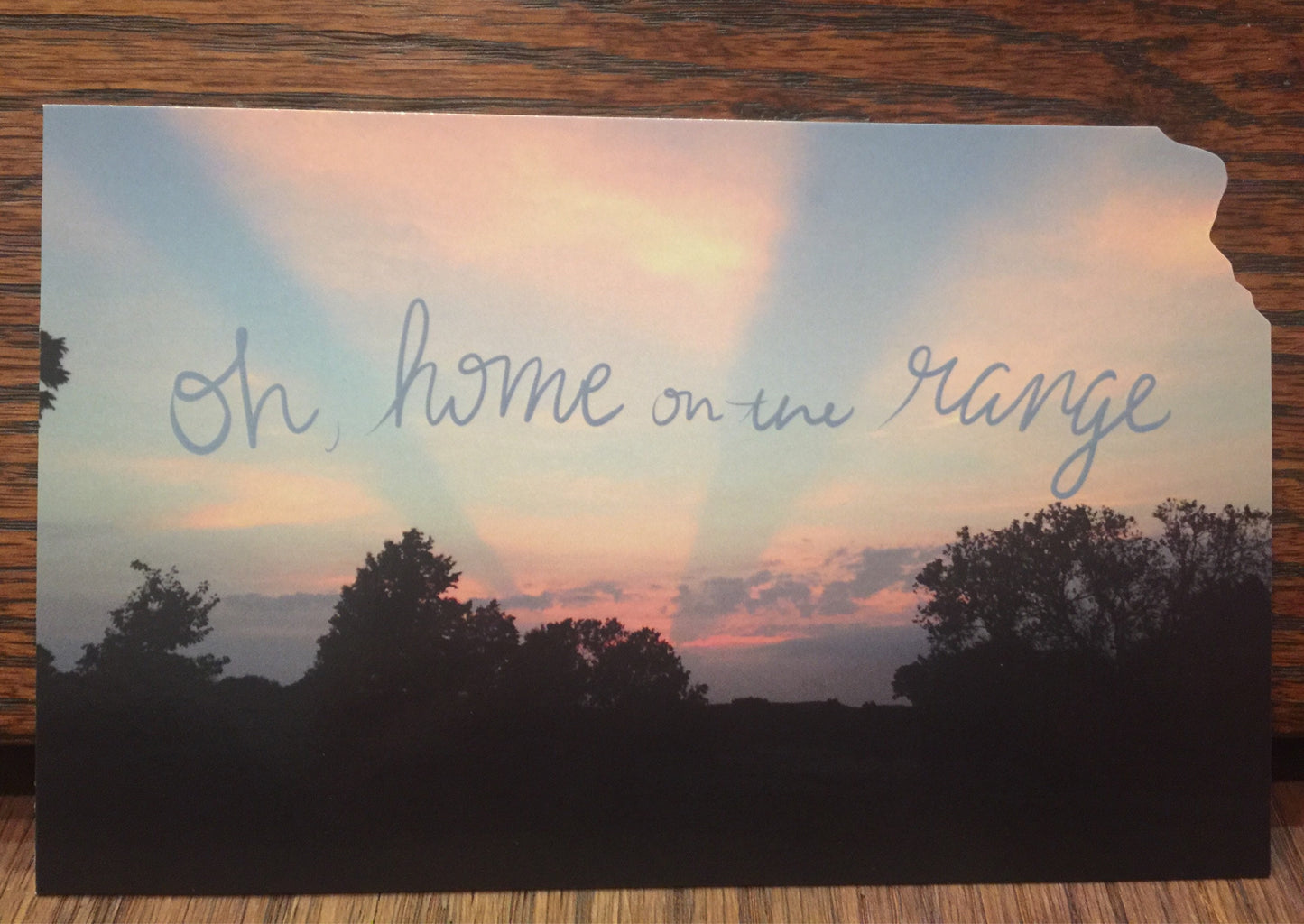 "Oh, Home on the Range" Kansas Postcard