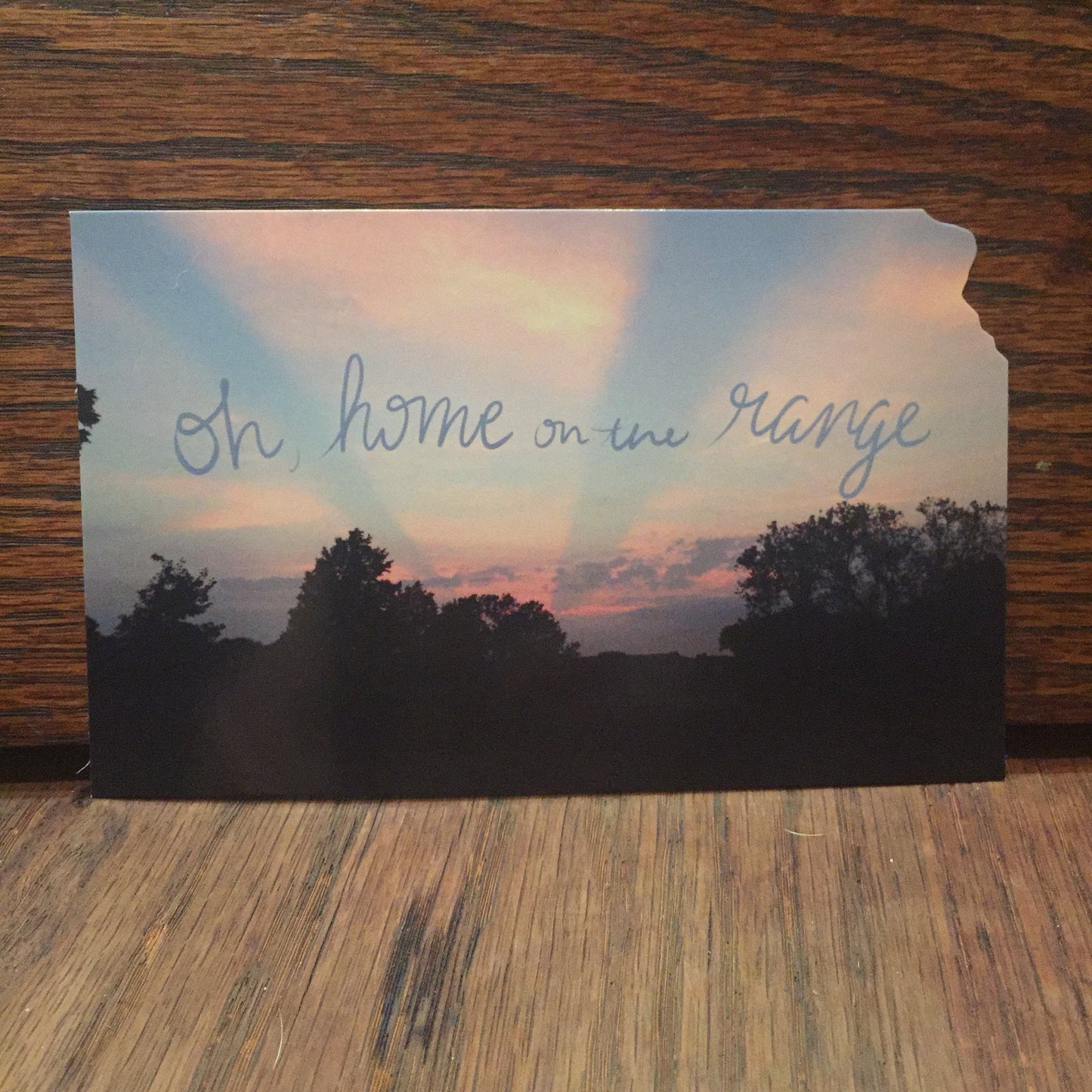 "Oh, Home on the Range" Kansas Postcard