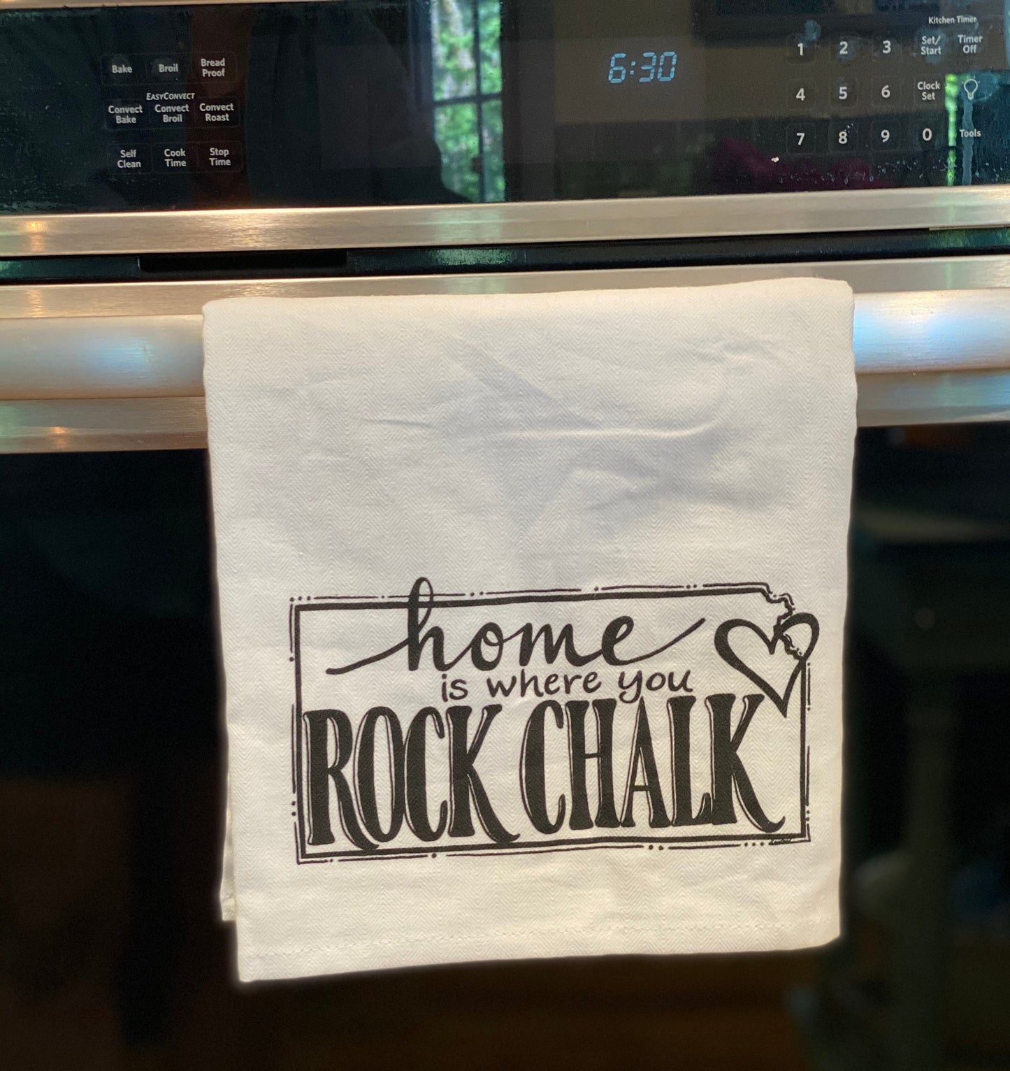 "Home is where you ROCK CHALK" Kansas towel