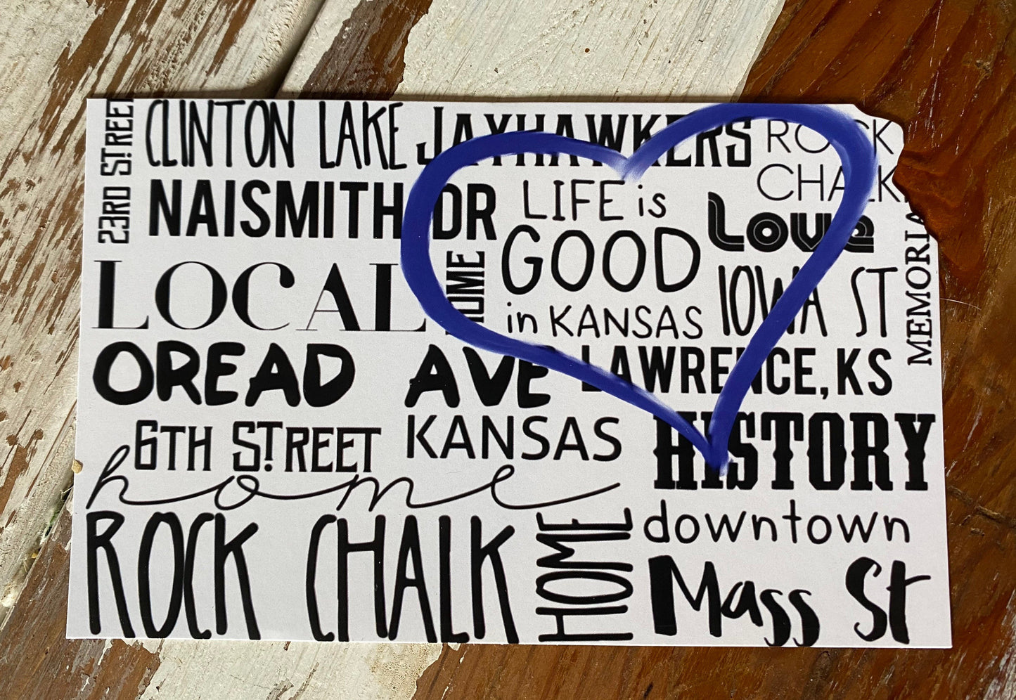 "Life Is Good in Kansas" Postcard