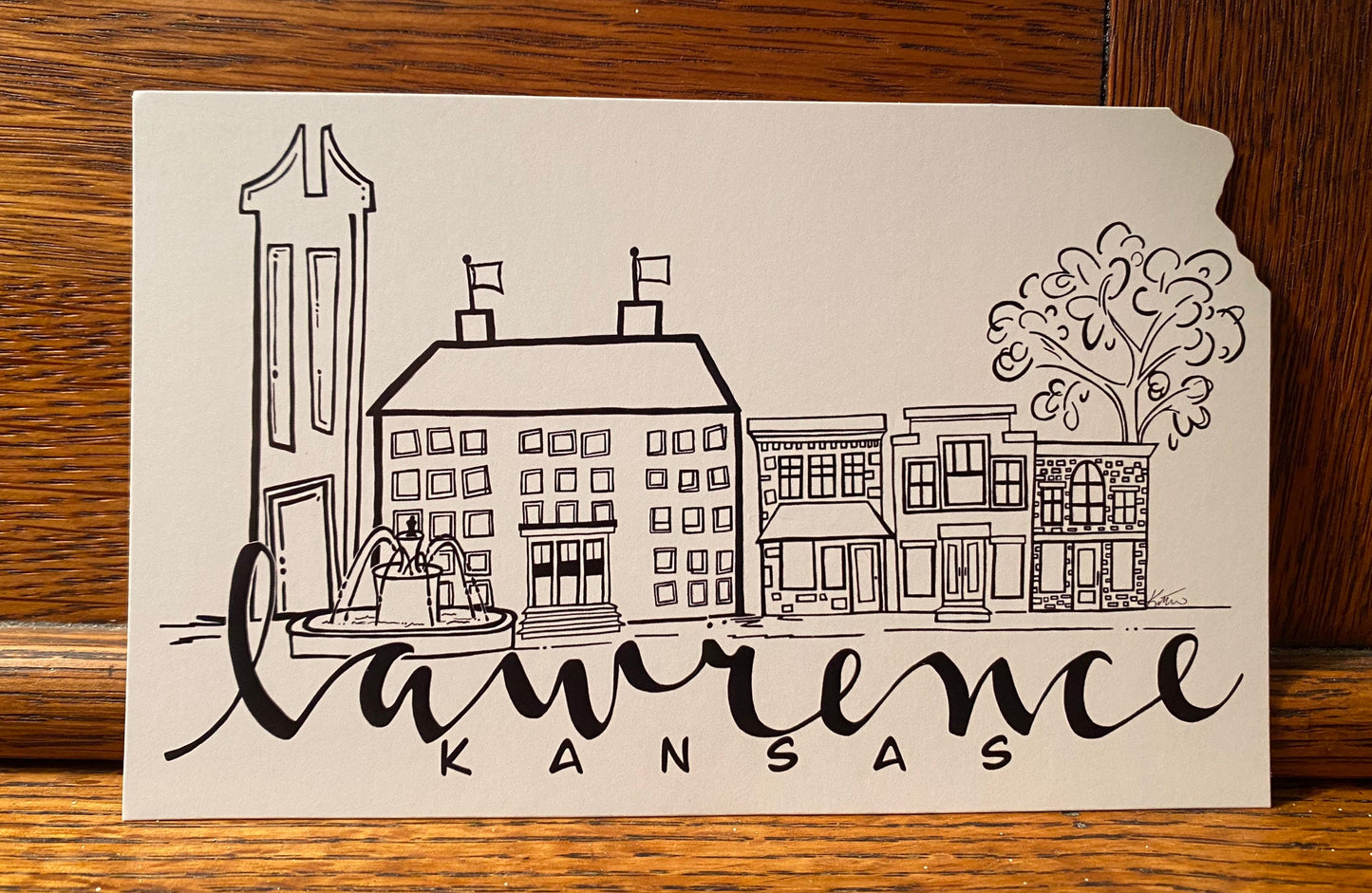 Lawrence Skyline Postcard