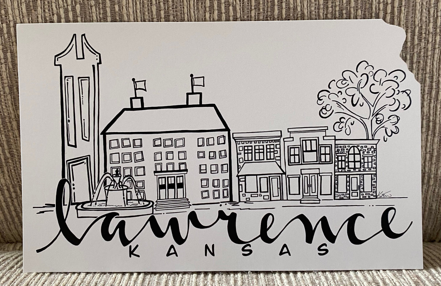 Lawrence Skyline Postcard