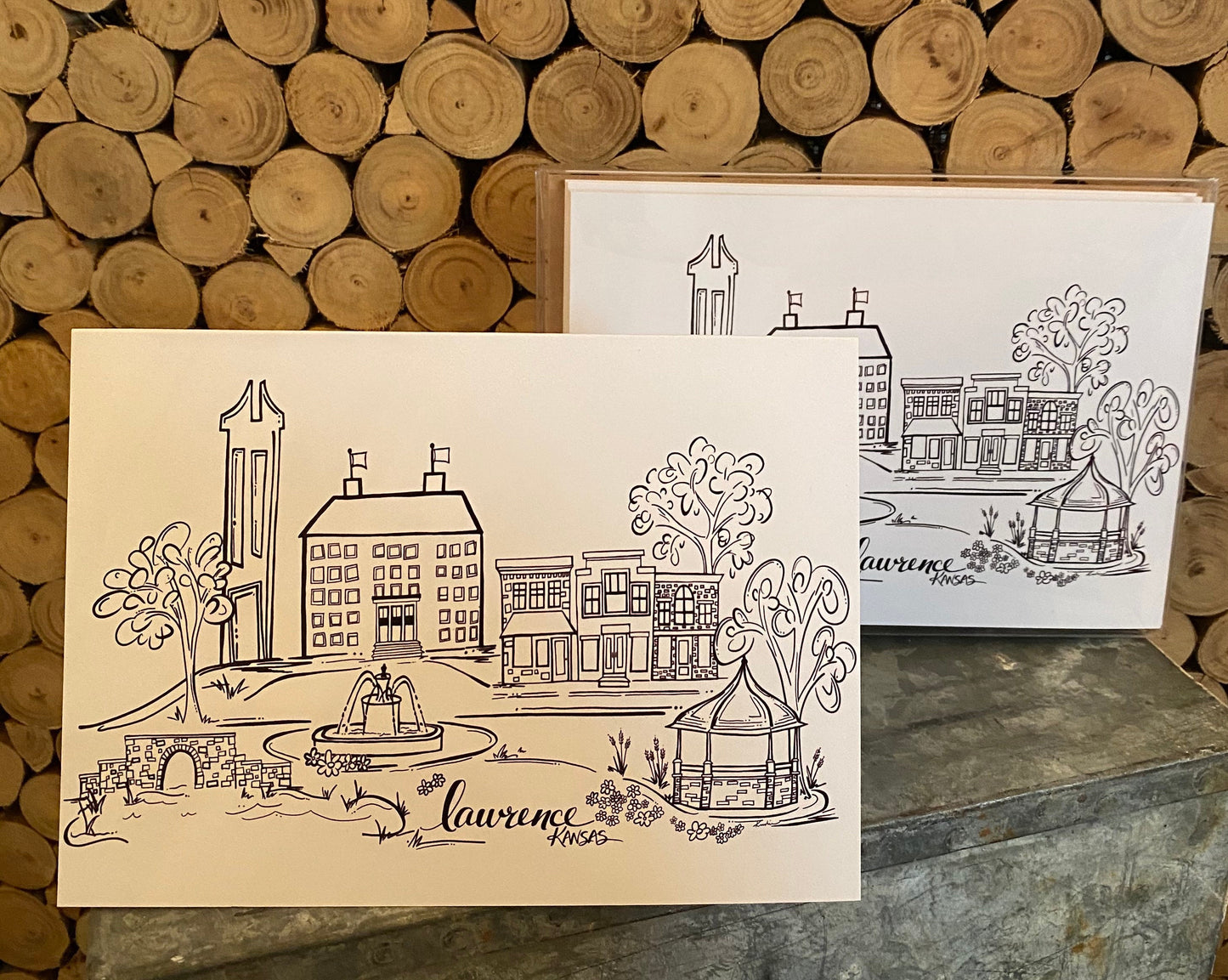 Lawrence, Kansas sketch greeting card