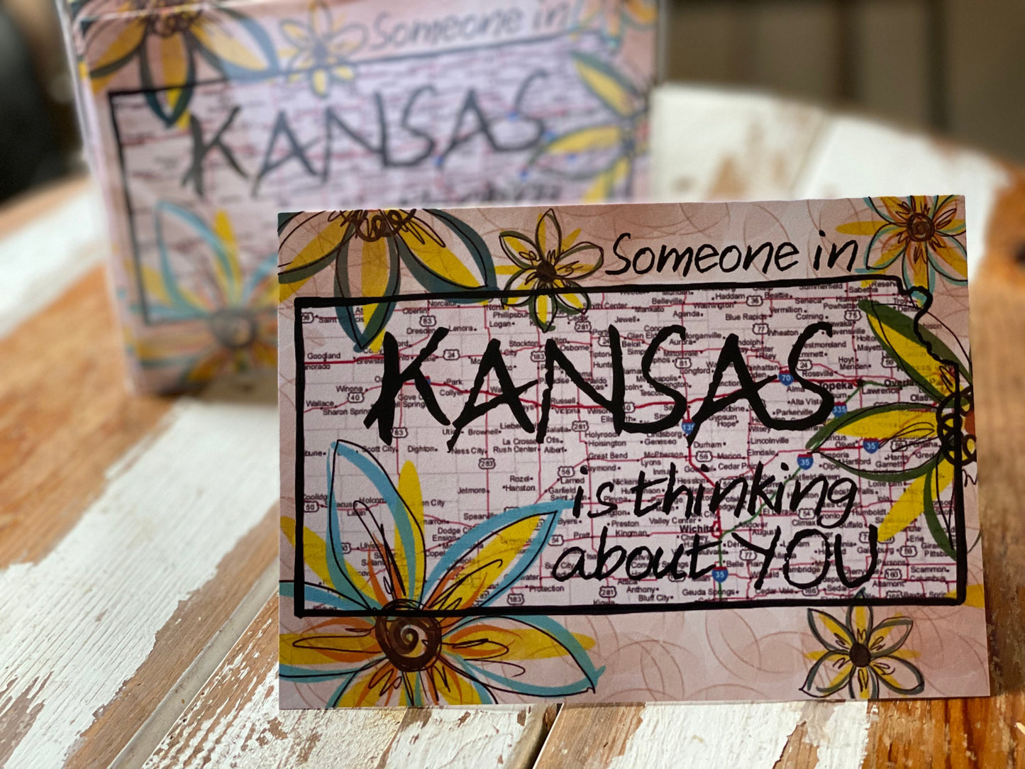 Kansas Sunflower Thinking of You card