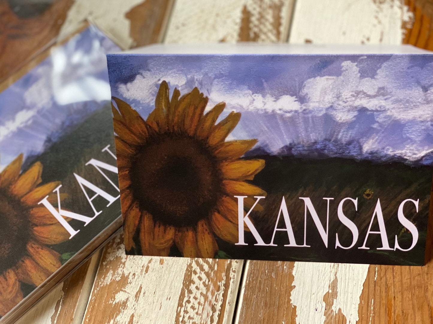 Kansas Painted Sunflower greeting card