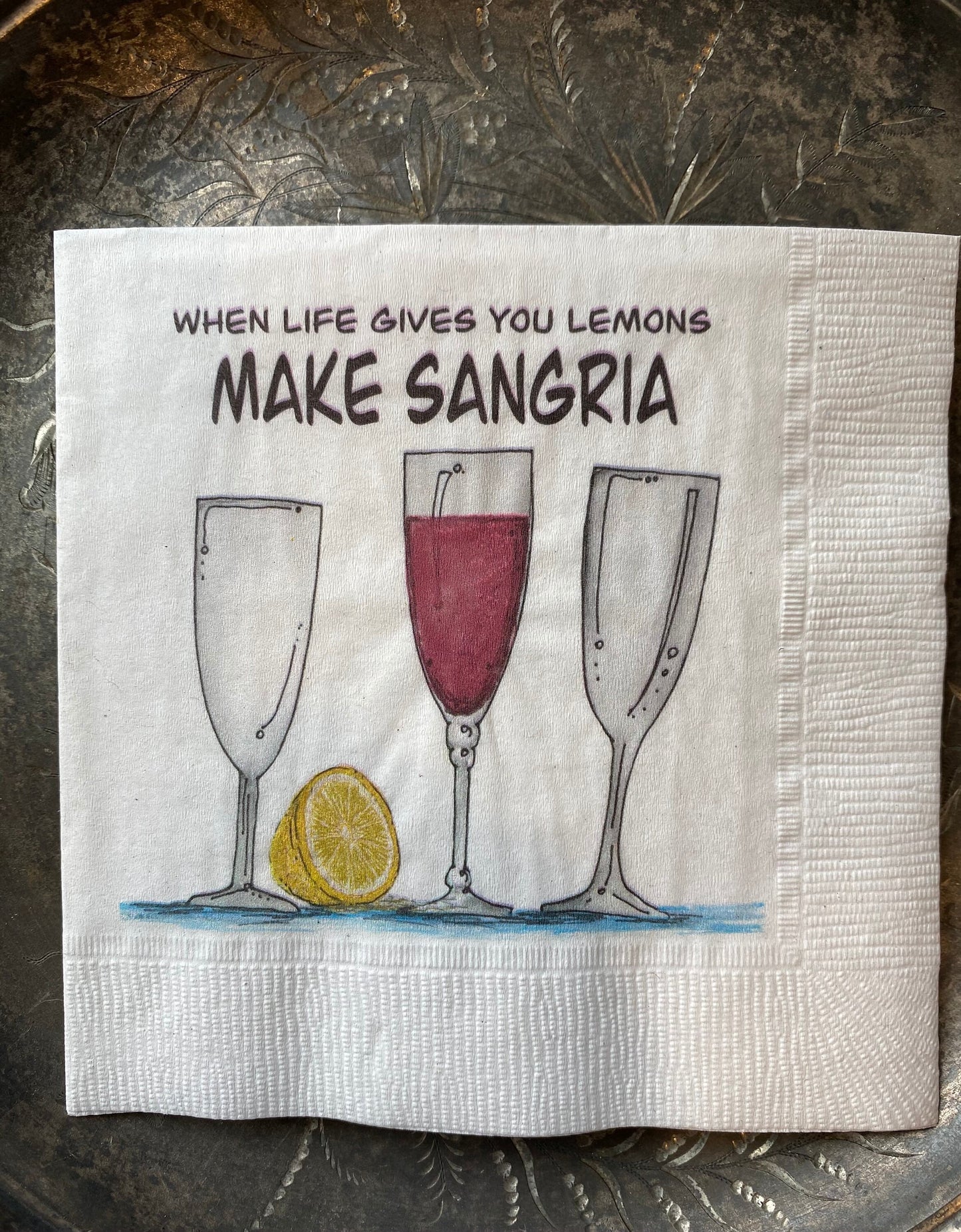 "Cheers to Alcohol" Napkins