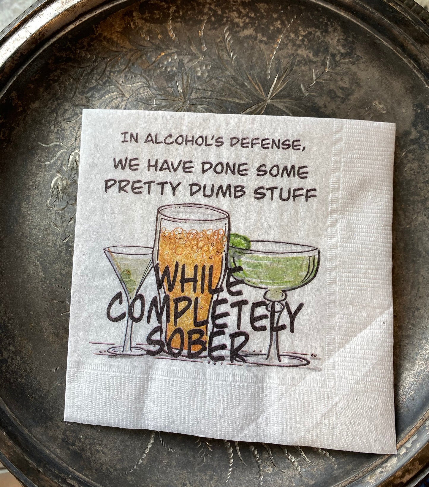 "Cheers to Alcohol" Napkins