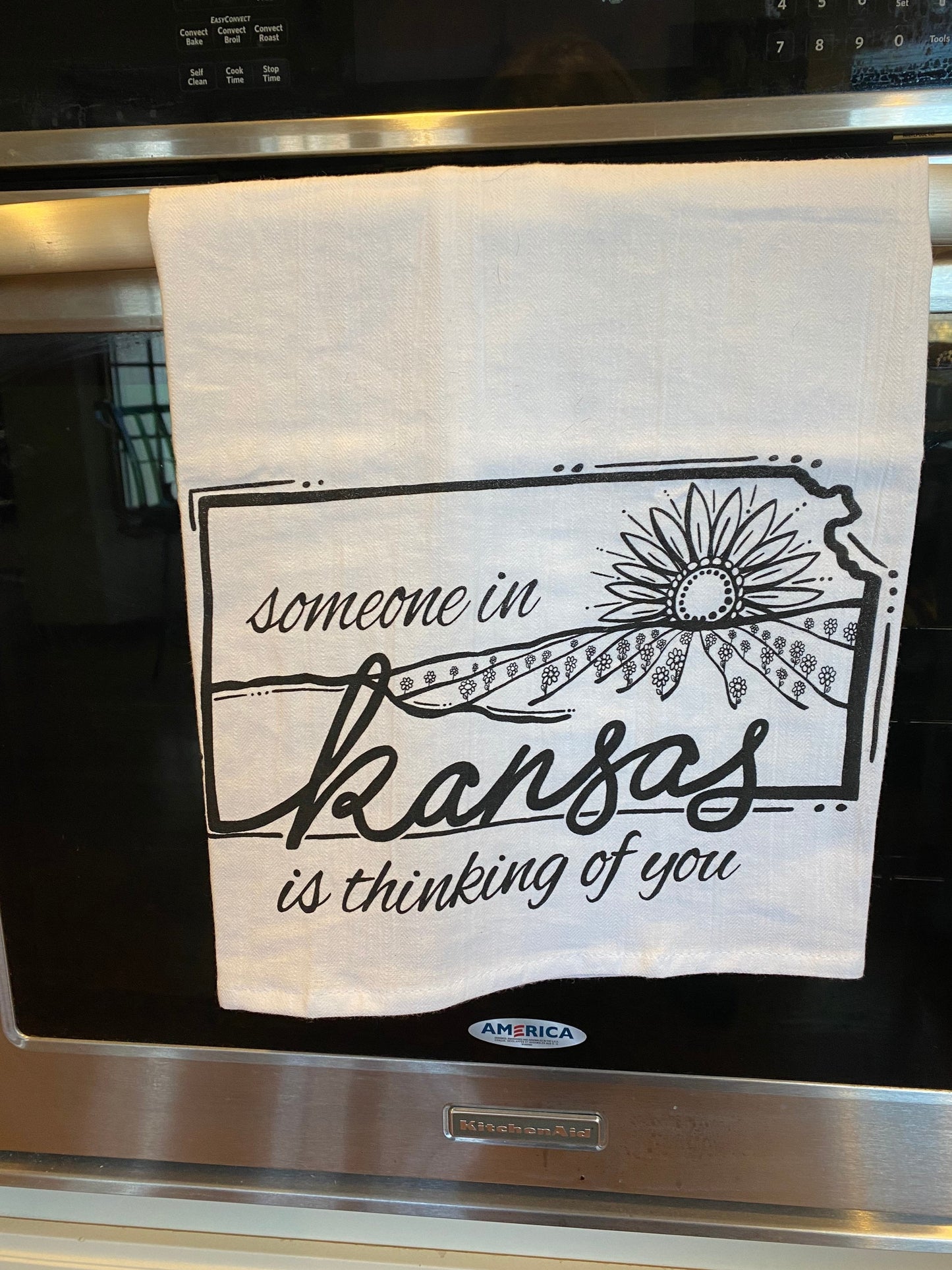 "Someone in Kansas is Thinking of You" towel