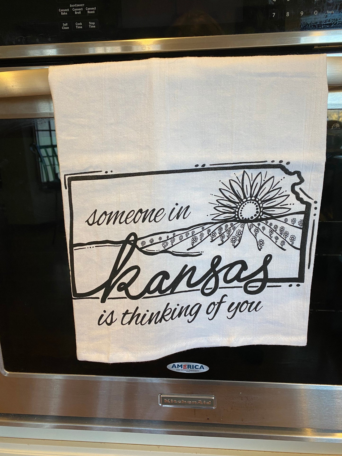 "Someone in Kansas is Thinking of You" towel